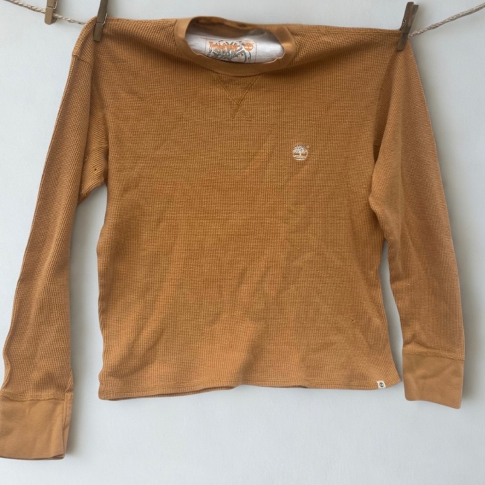TIMBERLAND Waffle Knit Long Sleeve Shirt